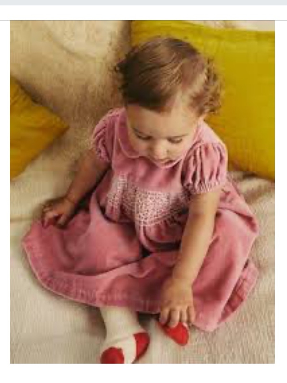 Baby Boden Smocked Dress Pink, Girls Size 6-9 Months